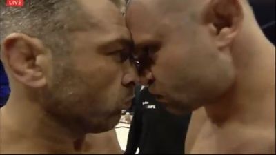 One of the most awkward staredowns in combat sports history