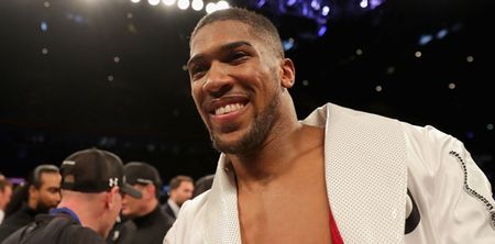 Anthony Joshua references controversial Deontay Wilder comments in post-fight press conference