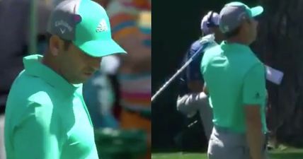 WATCH: Defending Masters champion Sergio Garcia dumps FIVE shots into the water