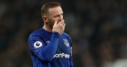 Wayne Rooney didn’t react well to getting substituted against Liverpool