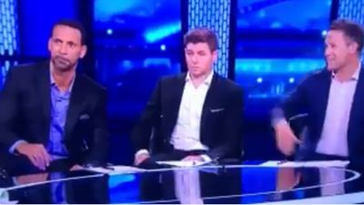 Rio Ferdinand and Steven Gerrard’s reactions to Michael Owen joke really said it all