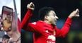 Jesse Lingard uses Facetime to lead fan chants from inside Man United dressing room