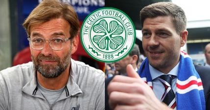 Celtic fans took exception to Jurgen Klopp’s claim about Steven Gerrard