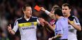 Which player has more Premier League red cards?