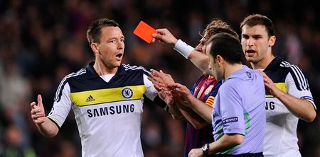 Which player has more Premier League red cards?