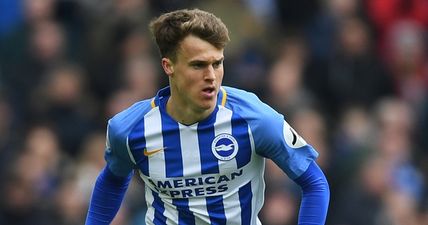 Brighton player forced to apologise for gesture he made after Liverpool thrashing