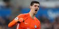 Thibaut Courtois tries to make things right with Jordan Pickford