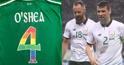 FAI hailed for show of LGBT solidarity with rainbow flag jerseys