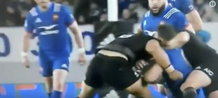 The high tackle that fractured Remy Grosso’s face in loss to New Zealand