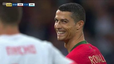 Cristiano Ronaldo’s smirk at Nacho after his penalty didn’t go unnoticed