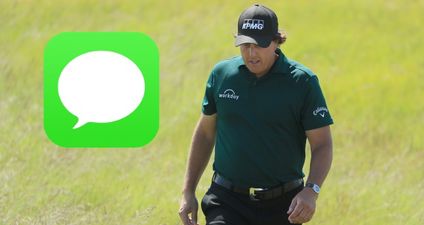 Phil Mickelson’s private text to golf reporter after US Open meltdown should not have been shared