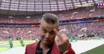 Robbie Williams explains reason behind his gesture at the World Cup opening ceremony