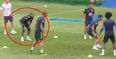 Neymar hobbles out of Brazil training session after 15 minutes