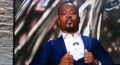 Patrice Evra’s sign-off for ITV was something else