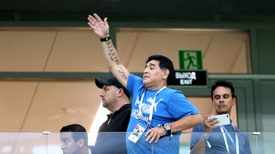 It looks like Diego Maradona enjoyed Argentina’s winner against Nigeria