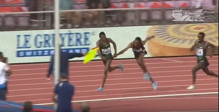 Ethiopian runner pulls down compatriots’ shorts as they jostle for 5000m lead