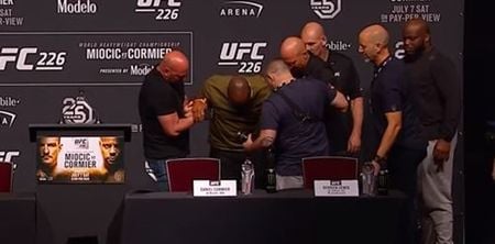 Hard Daniel Cormier fall at UFC press conference caused a lot of worry