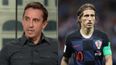 Gary Neville has dismissed Luka Modric’s comments about the English media