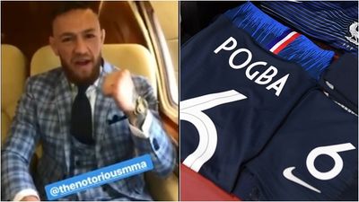 Conor McGregor sends Paul Pogba World Cup final message