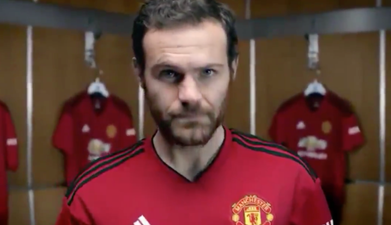 Video showing Juan Mata modelling Man United’s new home jersey is leaked