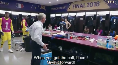 Didier Deschamps’ World Cup final half-time team talk has finally been released