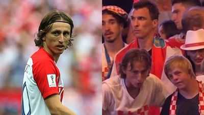 Luka Modric invites disabled fan up on stage with him during World Cup celebrations