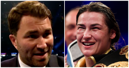 Eddie Hearn calls it perfectly about Katie Taylor being known as a female boxer