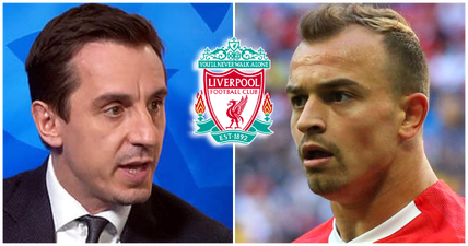 Gary Neville gives Liverpool fans a timely reminder about Xherdan Shaqiri