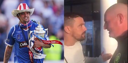 Rangers legend Nacho Novo confronts Celtic fan in Belfast following horrendous chant