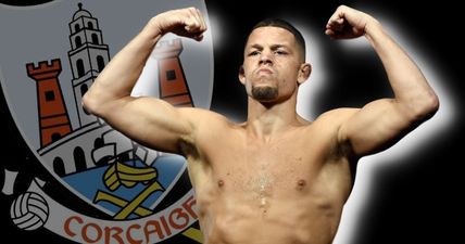 Nate Diaz running around with Cork GAA natives