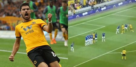 Everton will feel a serious sense of injustice over placement of Ruben Neves’ free-kick