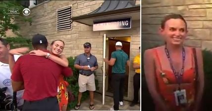 Tiger Woods’ classy reaction to Brooks Koepka’s win left his girlfriend Jena Sims stunned