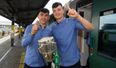 Limerick team arrive to Heuston for train home to roars heard all over Dublin