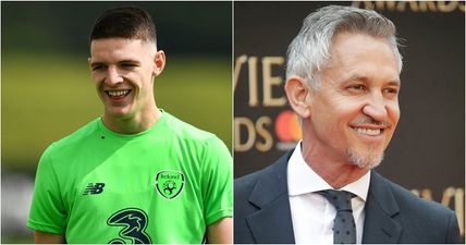 Gary Lineker jokes that Declan Rice would look good in an England jersey