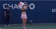 Aliza Cornet given slap on wrist for changing her shirt on court