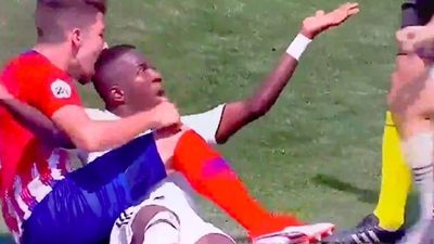 Real Madrid’s Vinicius Jr. bitten on the head after scoring brace against Atletico Madrid’s reserves