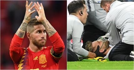 Sergio Ramos sends message of support to Luke Shaw after horrible blow