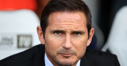 Frank Lampard sent to the stands during Derby’s loss to Rotherham