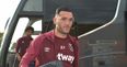 West Ham fans were furious after Lucas Perez appeared to refuse to warm up