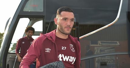 West Ham fans were furious after Lucas Perez appeared to refuse to warm up