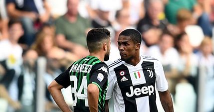 Douglas Costa apologies for spitting at Sassuolo’s Federico Di Francesco