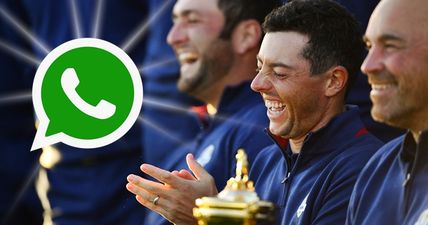 No-one seems safe on Europe’s WhatsApp group when Rory McIlroy is about