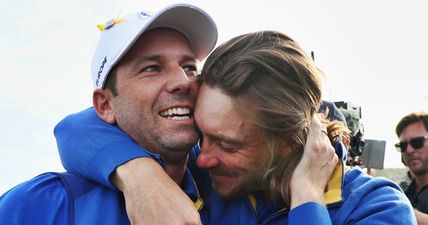 Sergio Garcia couldn’t resist a cheeky dig after Ryder Cup triumph