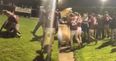 Disturbing scenes as brawl escalates into crowd during Slaughtneil Ballinderry reserve game