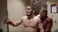 Backstage camera picks up what Khabib Nurmagomedov said on return to dressing room