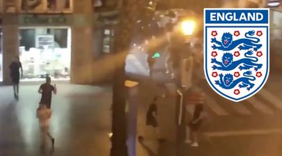 England fans acting the maggots again ahead of Spain game