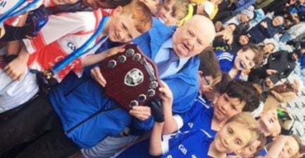 Heartwarming scenes as teams share cup at Cumann na mBunscol final