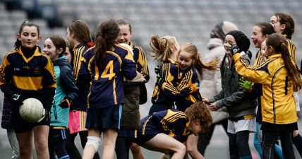 Lios na nÓg’s Grace Ruaní & Ríada Ní Chasaide dominate midfield at Cumann na mBunscol Finals