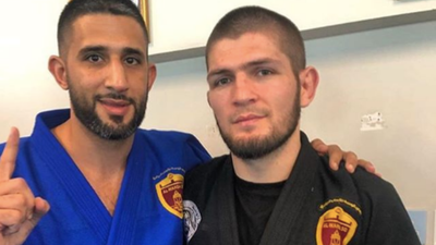 Khabib Nurmagomedov seen training in white belt as he begins Jiu-Jitsu training