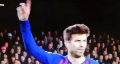 Gerard Pique tells the Nou Camp to shut up in defence of his biggest rival